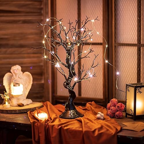 Miniatura 10 de Manzanita - Centros de mesa de árbol para mesas, ramas de árbol blancas de 23 pulgadas para decoración, árbol decorativo alto natural, árbol desnudo