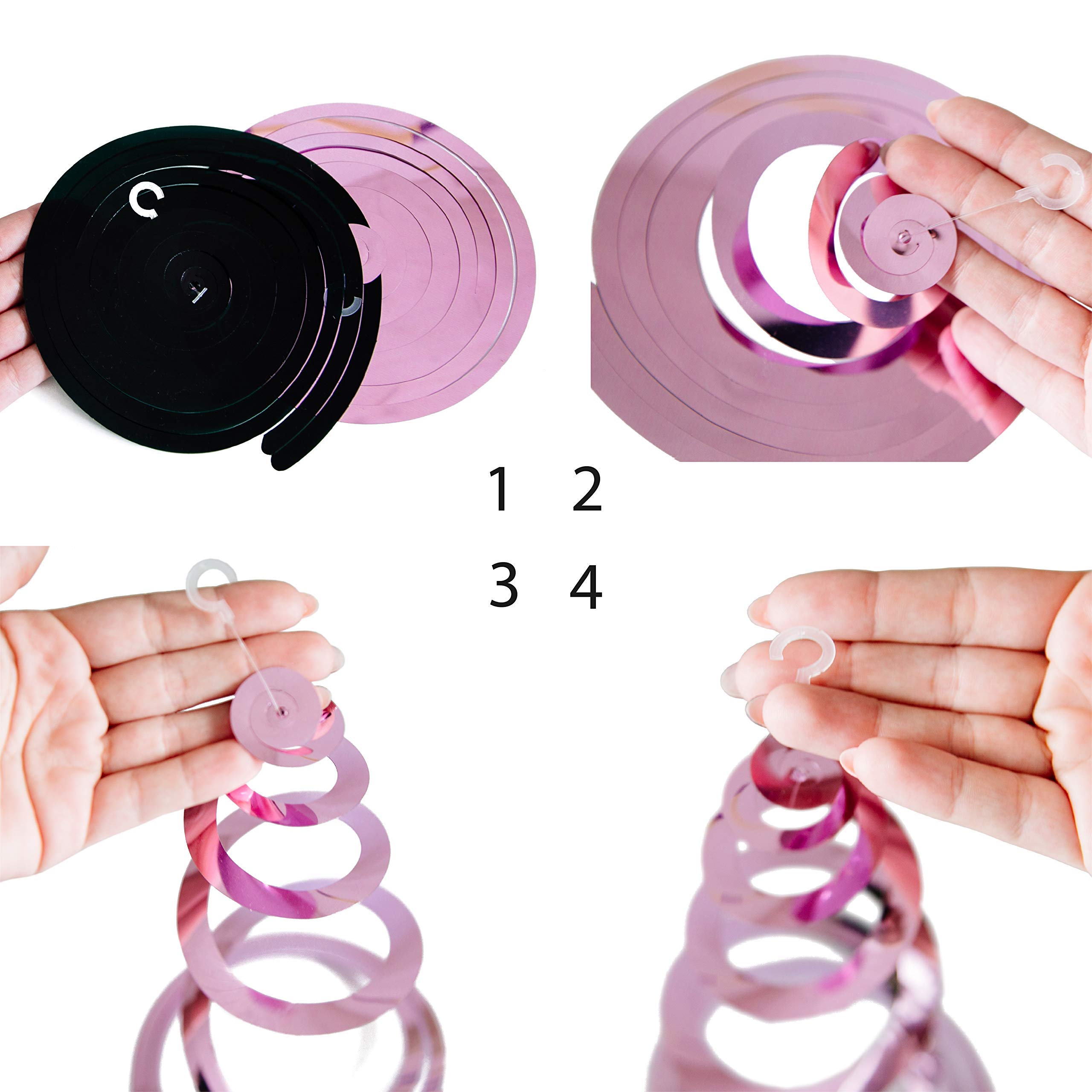 Pink Hanging Streamers - Mouse Party Decorations -2