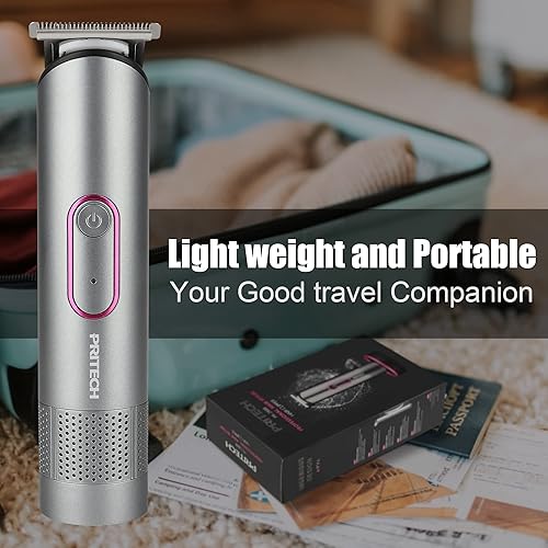 Miniatura 7 de PRITECH Pubic Hair Trimmer Women - Rechargeable Bikini Trimmer for Women Sensitive Skin, Wet & Dry Use, Pain-Free Electric Razor&Shaver with Gris