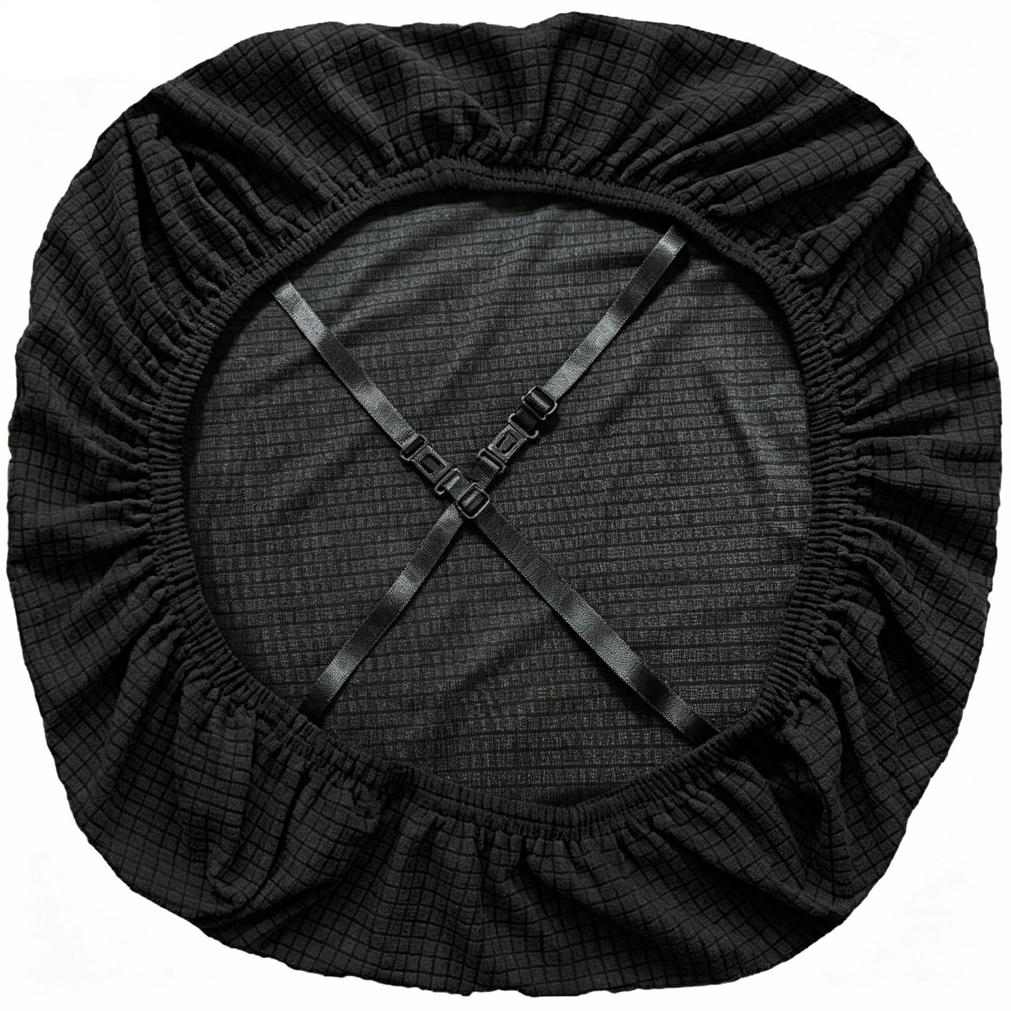 DHXYZZB Chair Seat Covers Stretchable Removable Slipcovers Protector Cover with Buckle, Universal Fit Anti-dust Desk Seat Cover Kitchen Chair Protective
