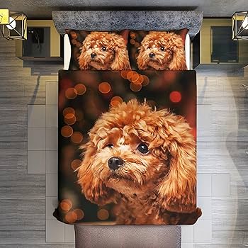 本日23時迄！トイプードル柄布団カバー 本日23時迄！トイプードル柄布団カバー 本日23時迄！トイプードル柄