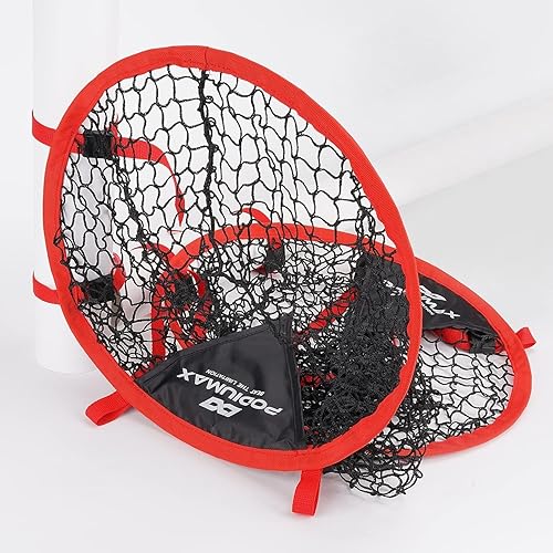 Miniatura 6 de PodiuMax Top Bins - Portería de fútbol, fácil de fijar y desmontar a la portería, juego de 2, para entrenamiento de precisión de disparo