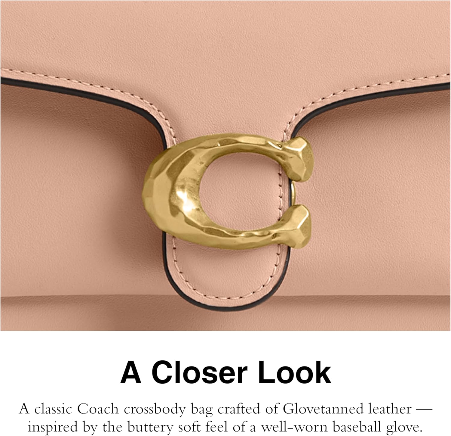 COACH Kadın Parlak Çakıl Taşı Desenli Deri Omuz Çantası 20