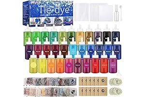 Immerse Yourself in Vibrant Hues with the All-Inclusive Tie Dye Kit for Limitless Creations!