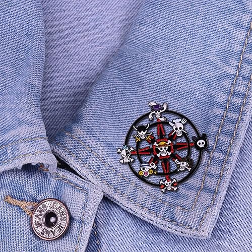 Miniatura 5 de Alfiler de una pieza de dibujos animados de anime, alfileres de metal para niñas, mujeres y hombres