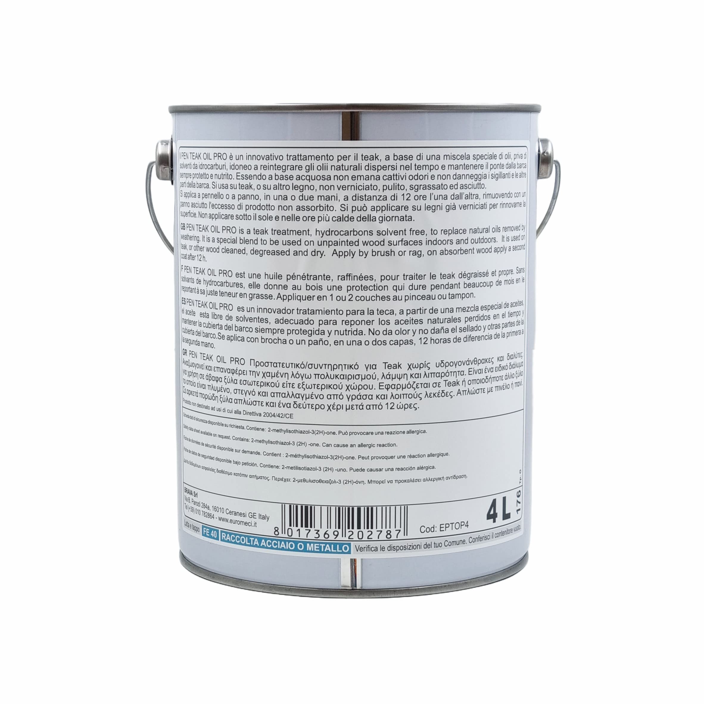 Euromeci Olio Protettivo Per Teak - Trattamento Incolore Per Barche E Giardino, 750 Ml - Foto 4