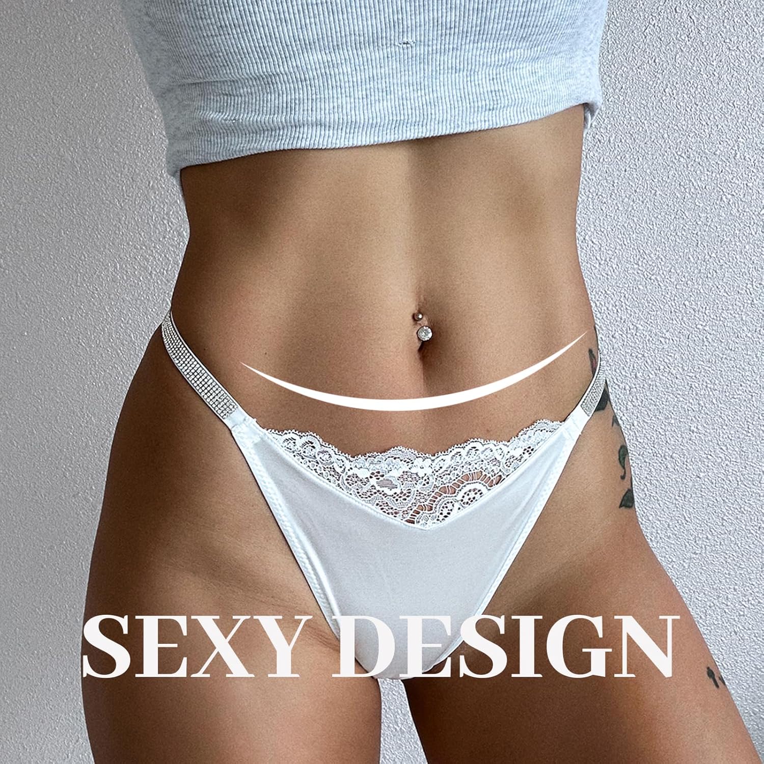 Meshal Sexy G-string Thongs for Women Cotton Panties T Back Underpants 5Pack Hipster - Image 7