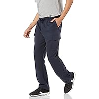 Amazon Essentials Pantaloni Sportivi Cargo da Uomo in Pile con Orlo Aperto