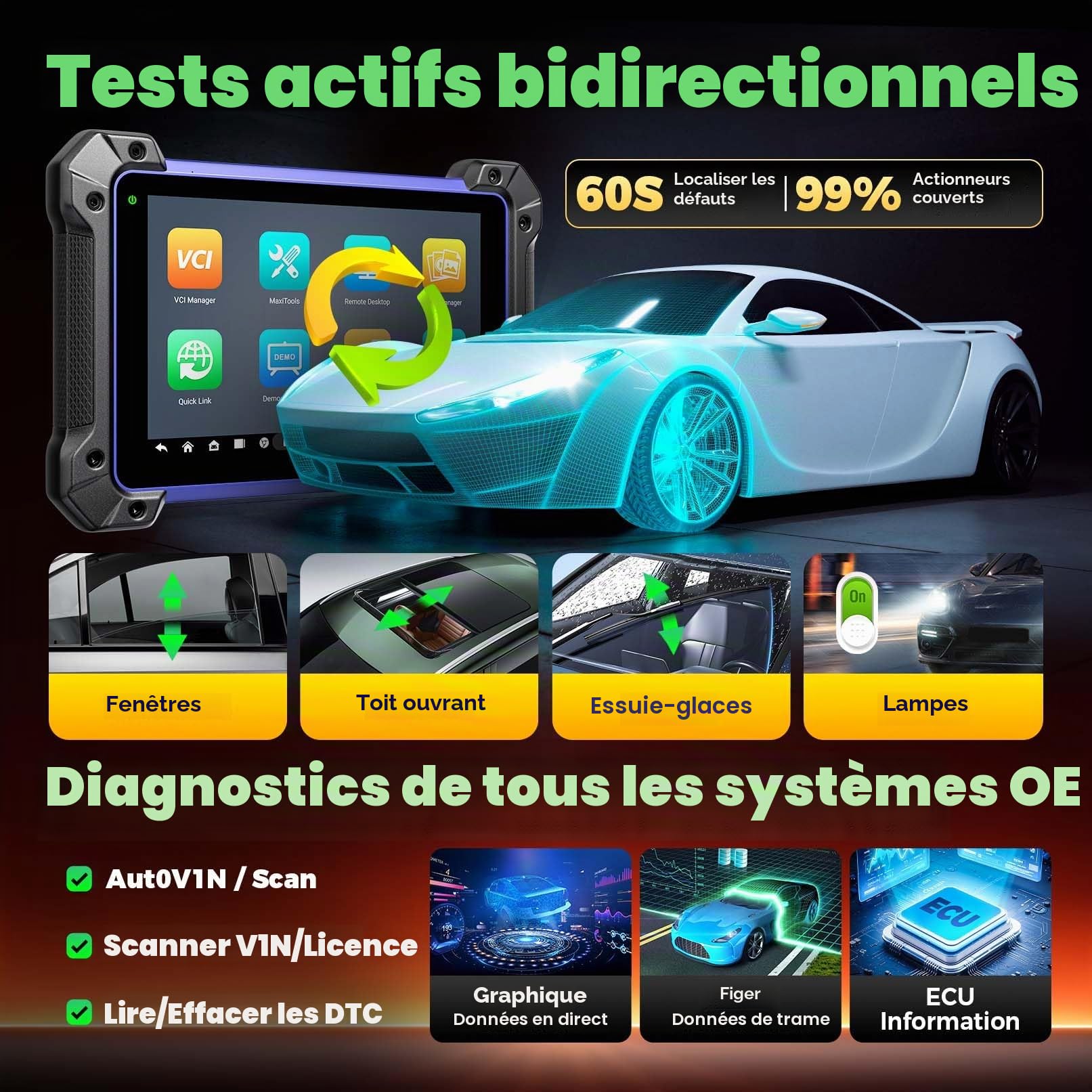 Autel MaxiIM IM608PRO II IMMO Programmateur Clé Voiture, 2025 comme IM608S II Valise Diagnostic Auto [Mise À Jour 2 Ans, Valeur 1790 €] avec XP400 Pro IMKPA GBOX3 APB112, Mise à Jour IM508S PRO/IM608