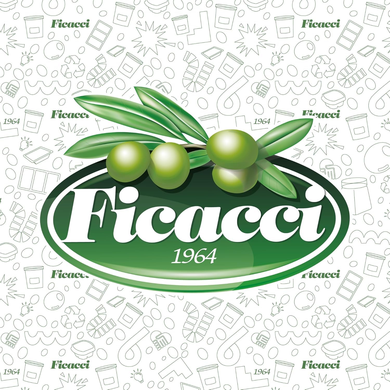 Ficacci - Olive Nere Greche In Salamoia 4Kg