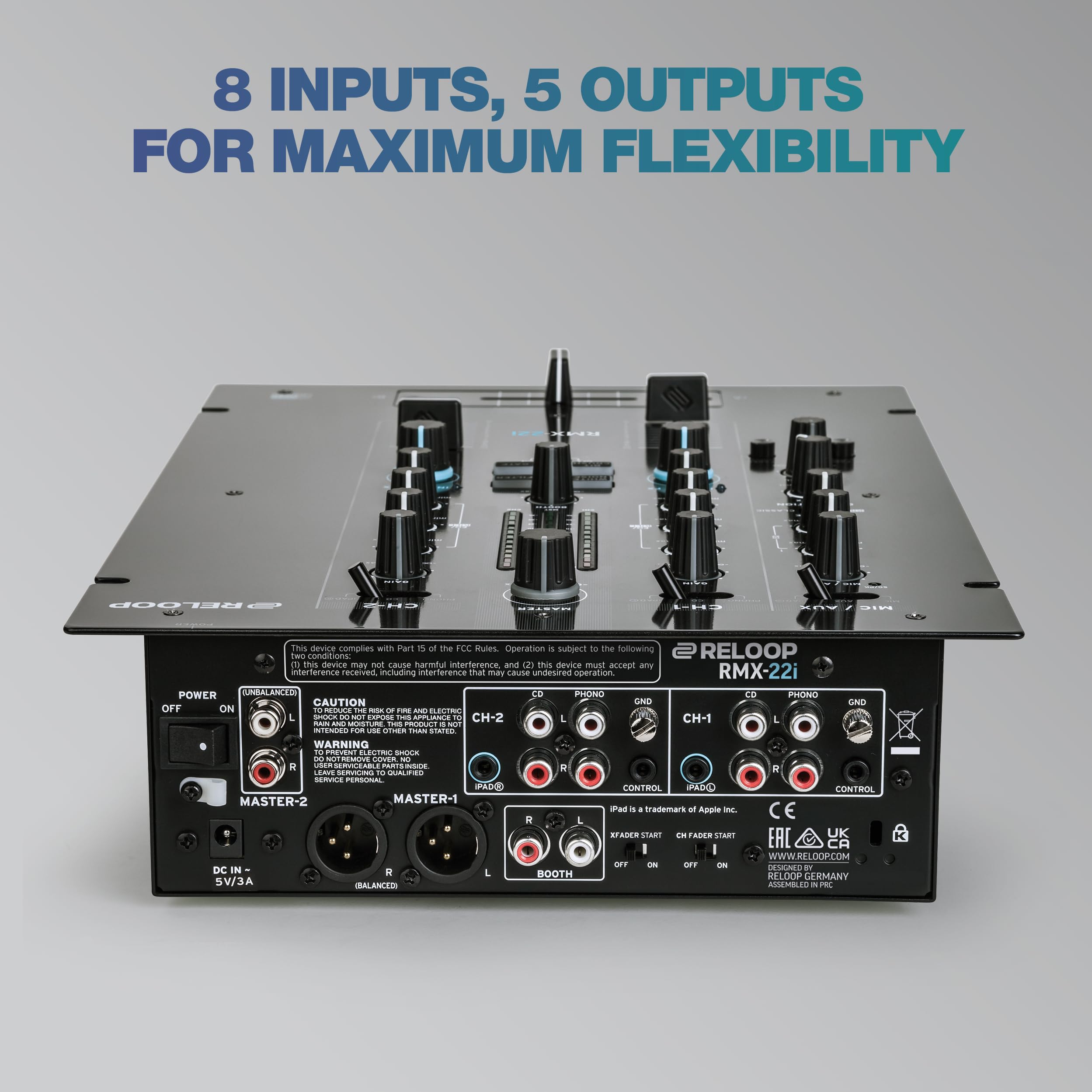 Amazon.com: Reloop RMX-22I 2+1 Digital FX Mixer With iPad Split
