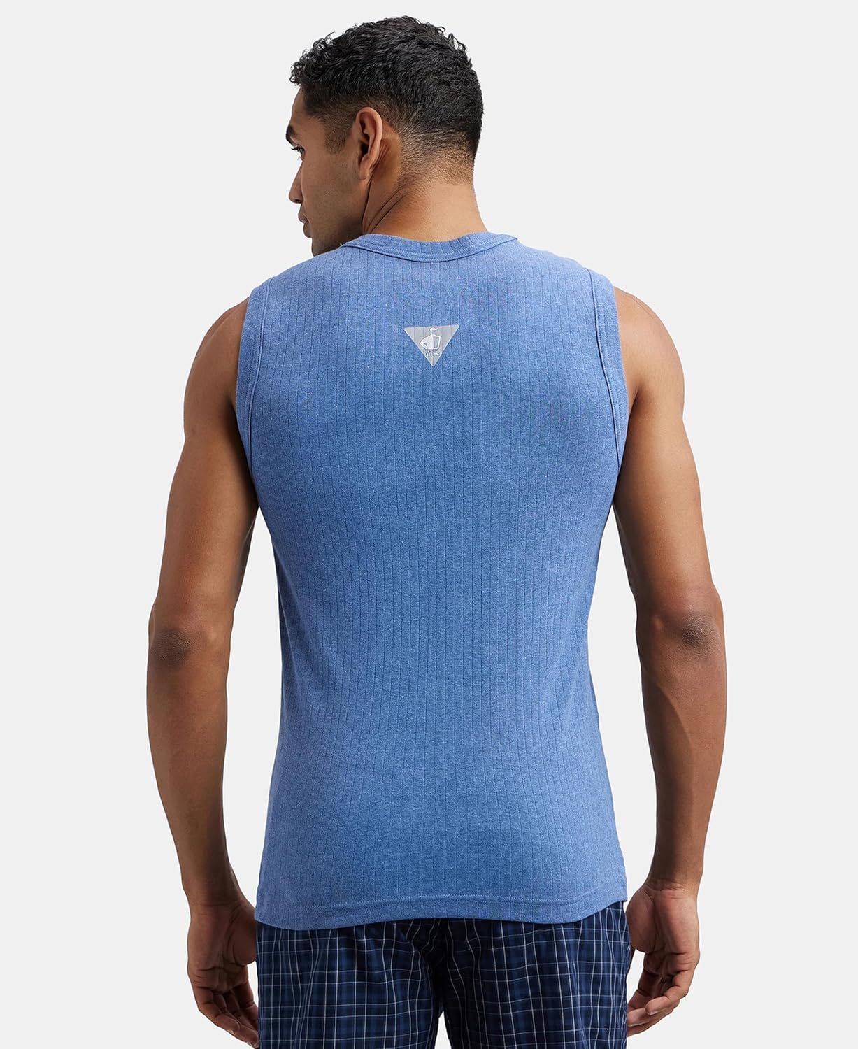 JOCKEY Round Neck Fashion Vest For Men Blue M
