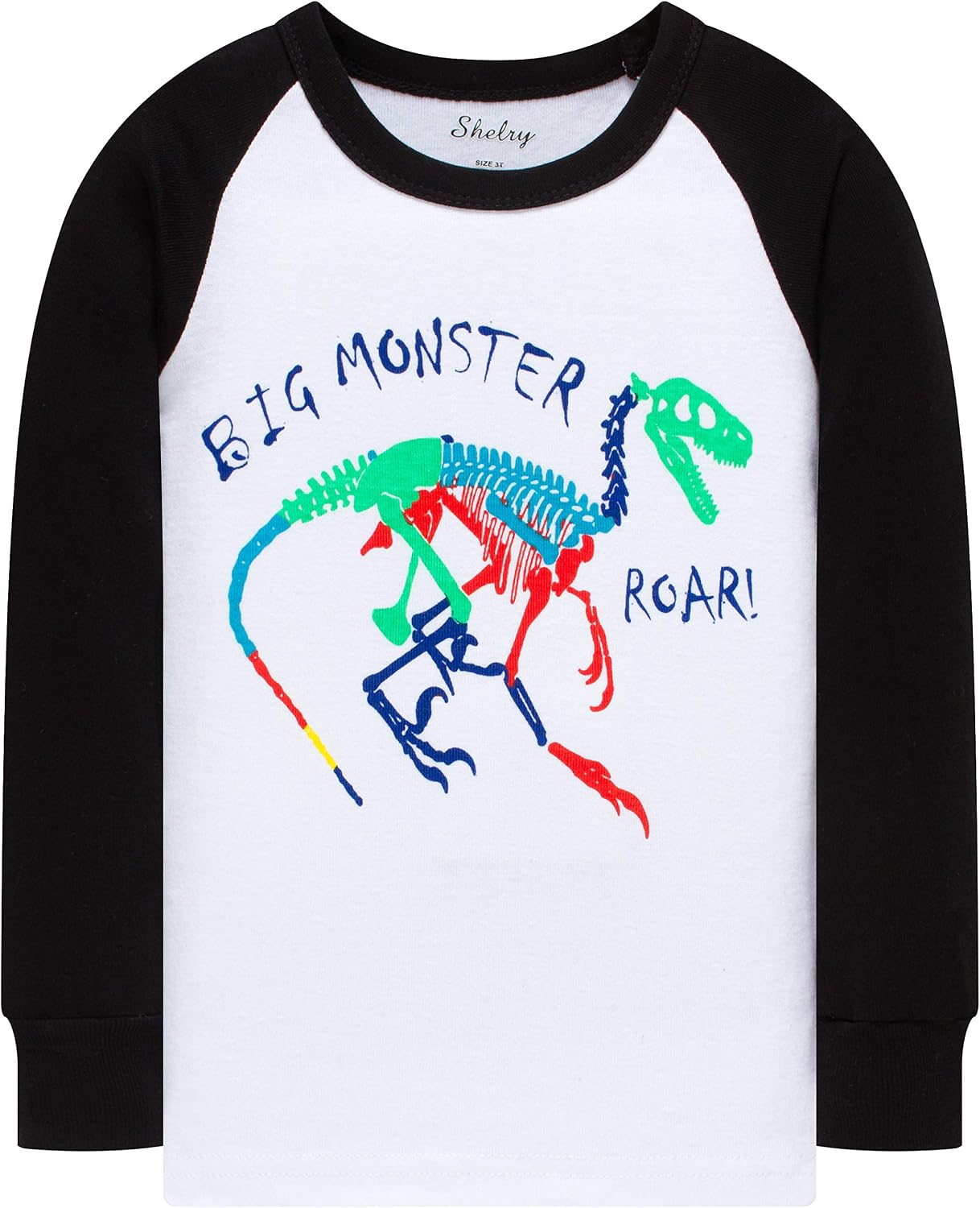 Boys Dinosaur Pajamas Glow In The Dark Pjs Toddler Sleepwear Children Cotton 2 PCs Clothes