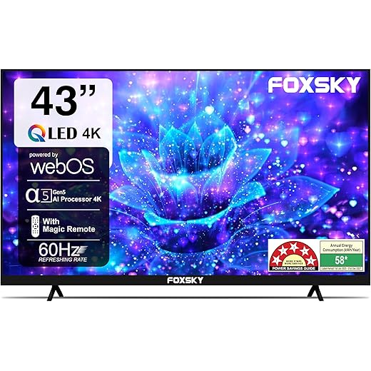 Foxsky 4K UHD Smart TV 109 cm