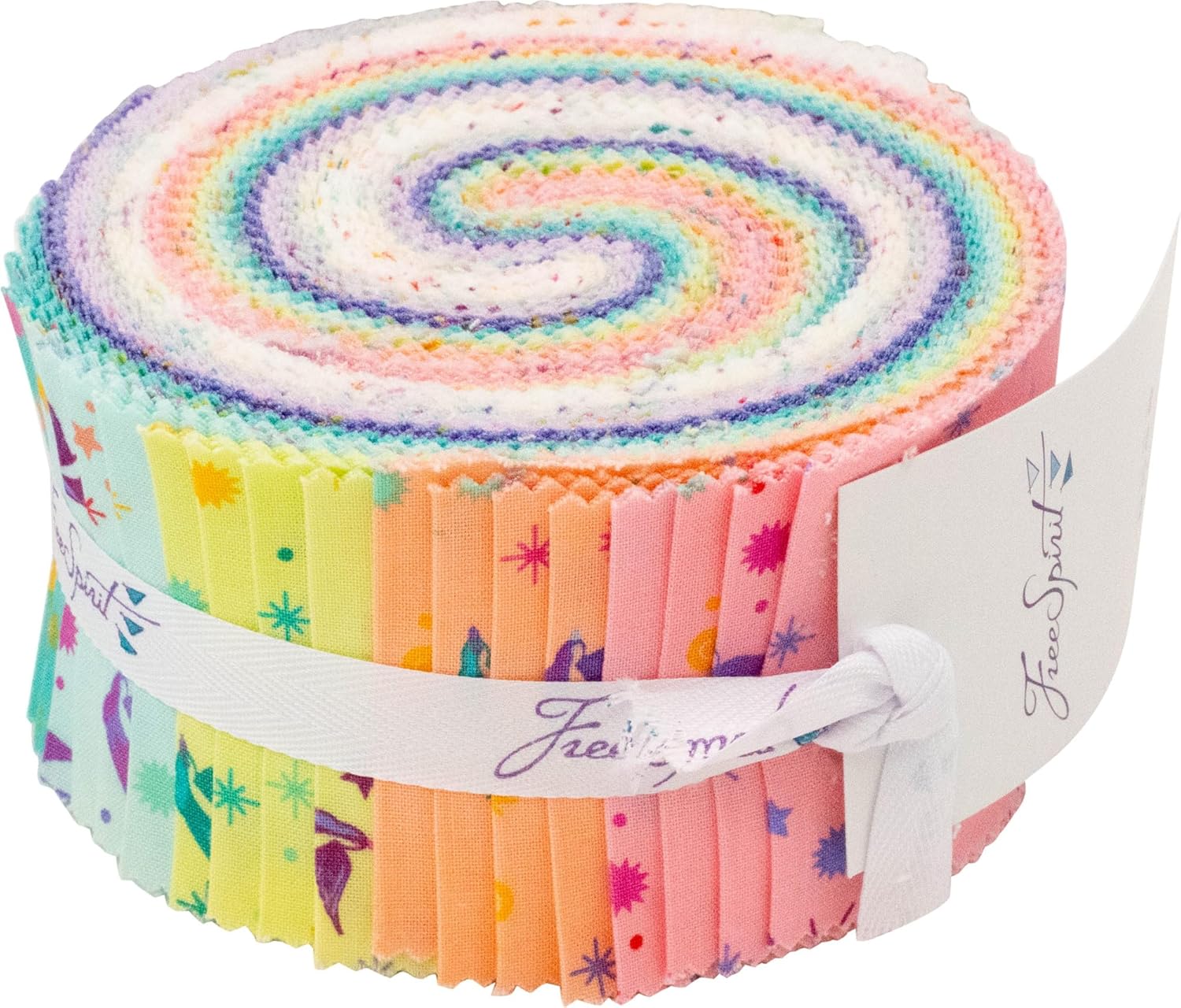 Tula Pink Saturday Stash Fairy Dust Design Roll 40 2.5-inch Strips Jelly Roll FreeSpirit Fabrics