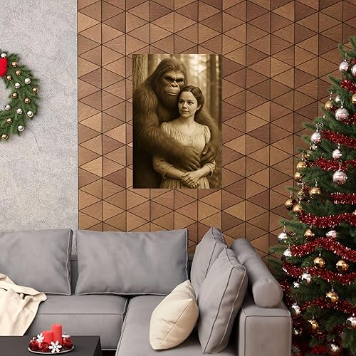 Miniatura 5 de Funny Bigfoot Wall Art Gift for Husband, Wife or Family, Custom Bigfoot Poster, Humorous Personalized Gift Sasquatch Lovers