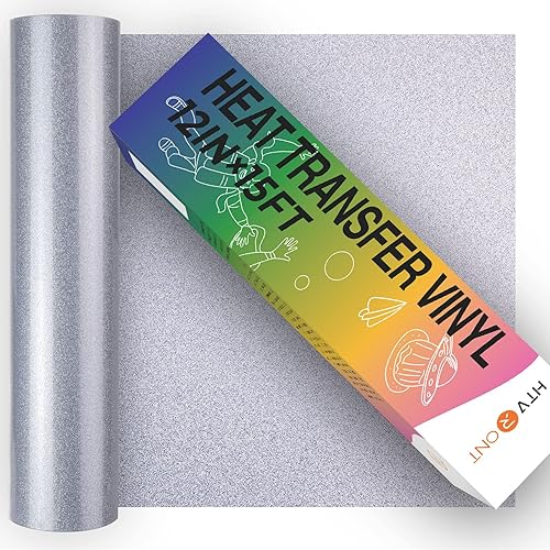 Miniatura 14 de HTVRONT Paquete de 8 vinilos de transferencia de calor HTV de 12 pulgadas x 3 pies para camisetas, vinilo para planchar con 8 colores surtidos