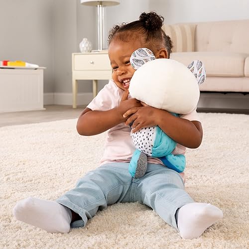 Miniatura 4 de Lamaze Animal de peluche calmante con forma de panda de corazón, chupete vibrante para bebé, incluye latidos de corazón brillantes y 3 canciones de