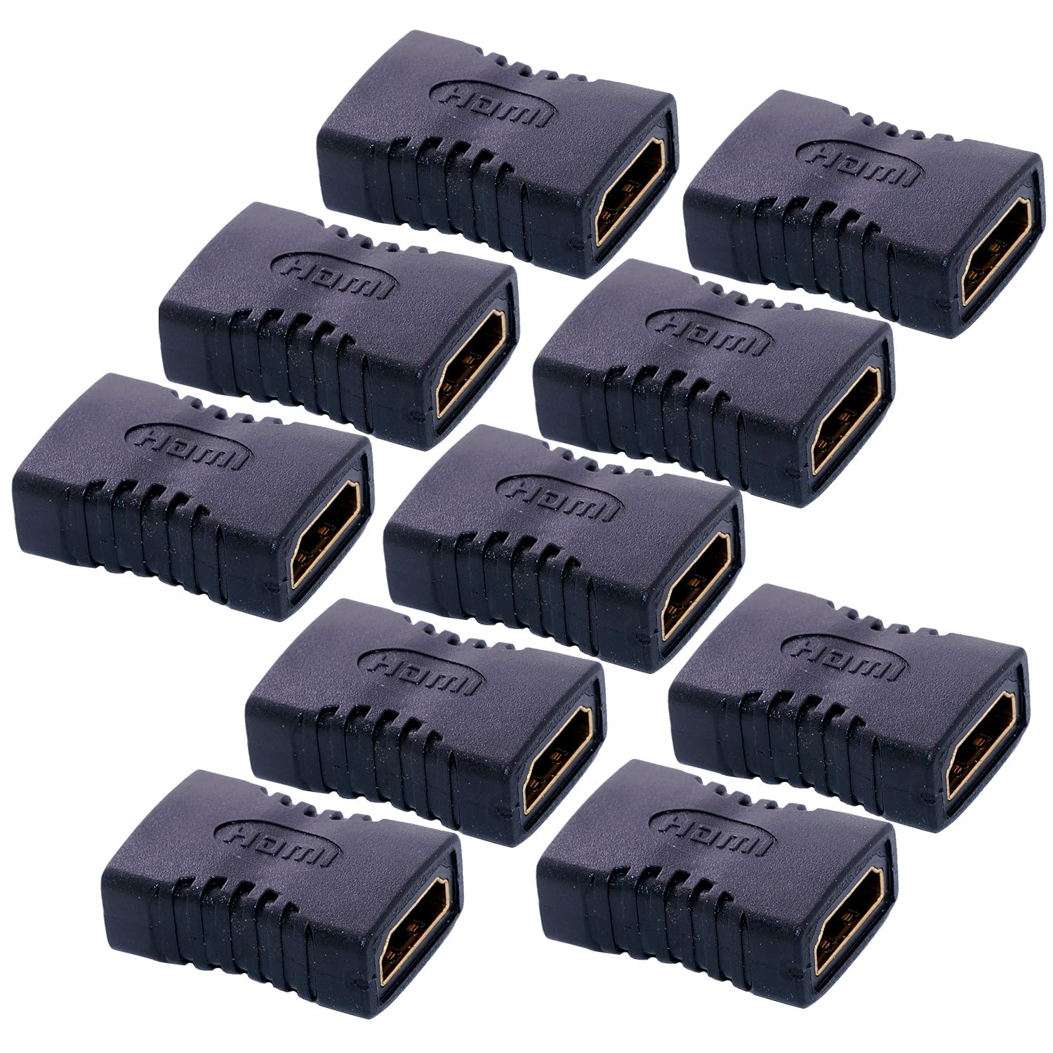 10pcs JacobsParts HDMI Female to Female Coupler Extender Adapter Connector F/F HDTV HDCP 1080P