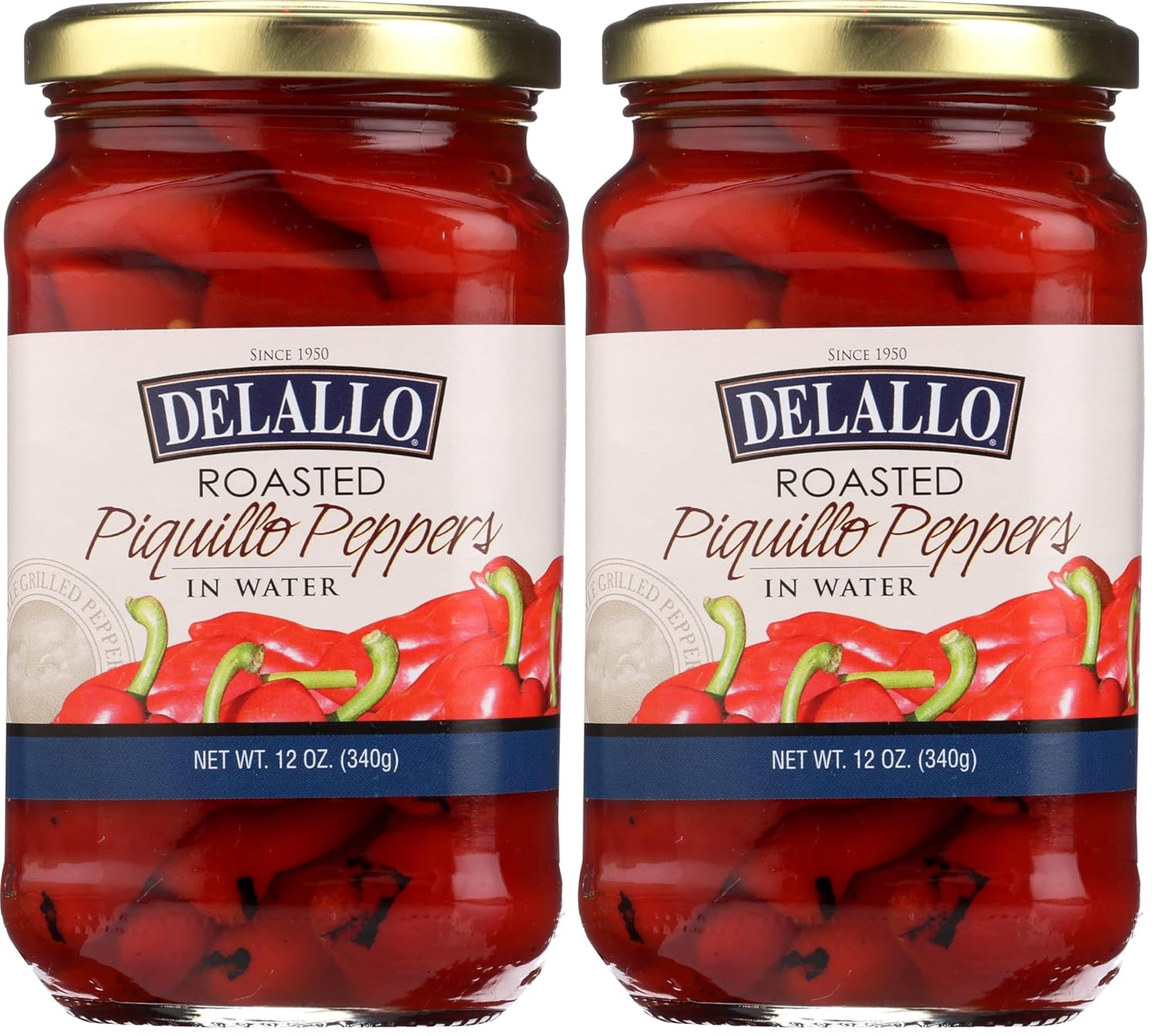 DeLallo Pepper Piquillo Roasted, 12 Oz (Pack of 2)