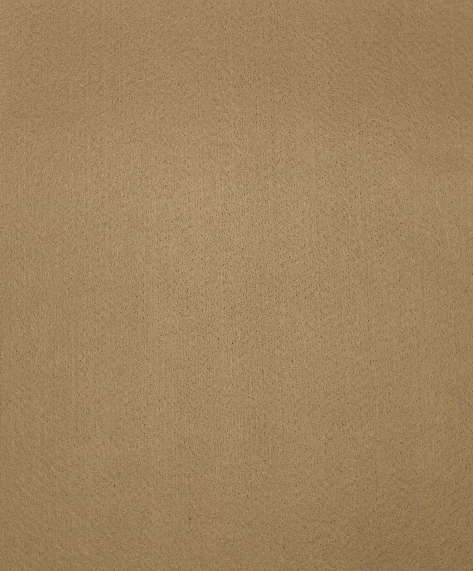 Felt Fabric Plain Colour Polyester 3 Different Sizes: A4 Sheets/Half metre/Metre 90cm Wide (Teddy Bear, 6 x A4 Sheets)