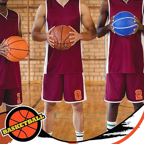 Miniatura 4 de Hotop 30 parches de letras de felpilla de 3.14 pulgadas, parches termoadhesivos para ropa deportiva, parches bordados de felpilla para bolsos,