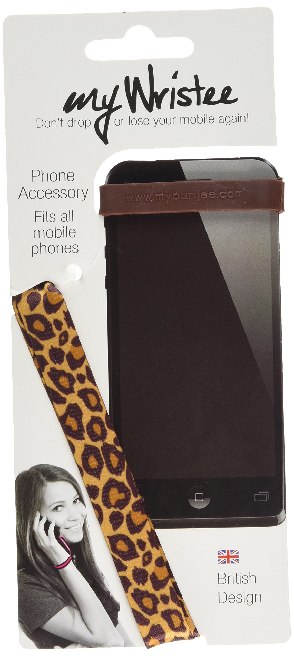 MyBunjee wristleo myWristee Mobile Phone Safety Device - fits all mobile phones (leopard)