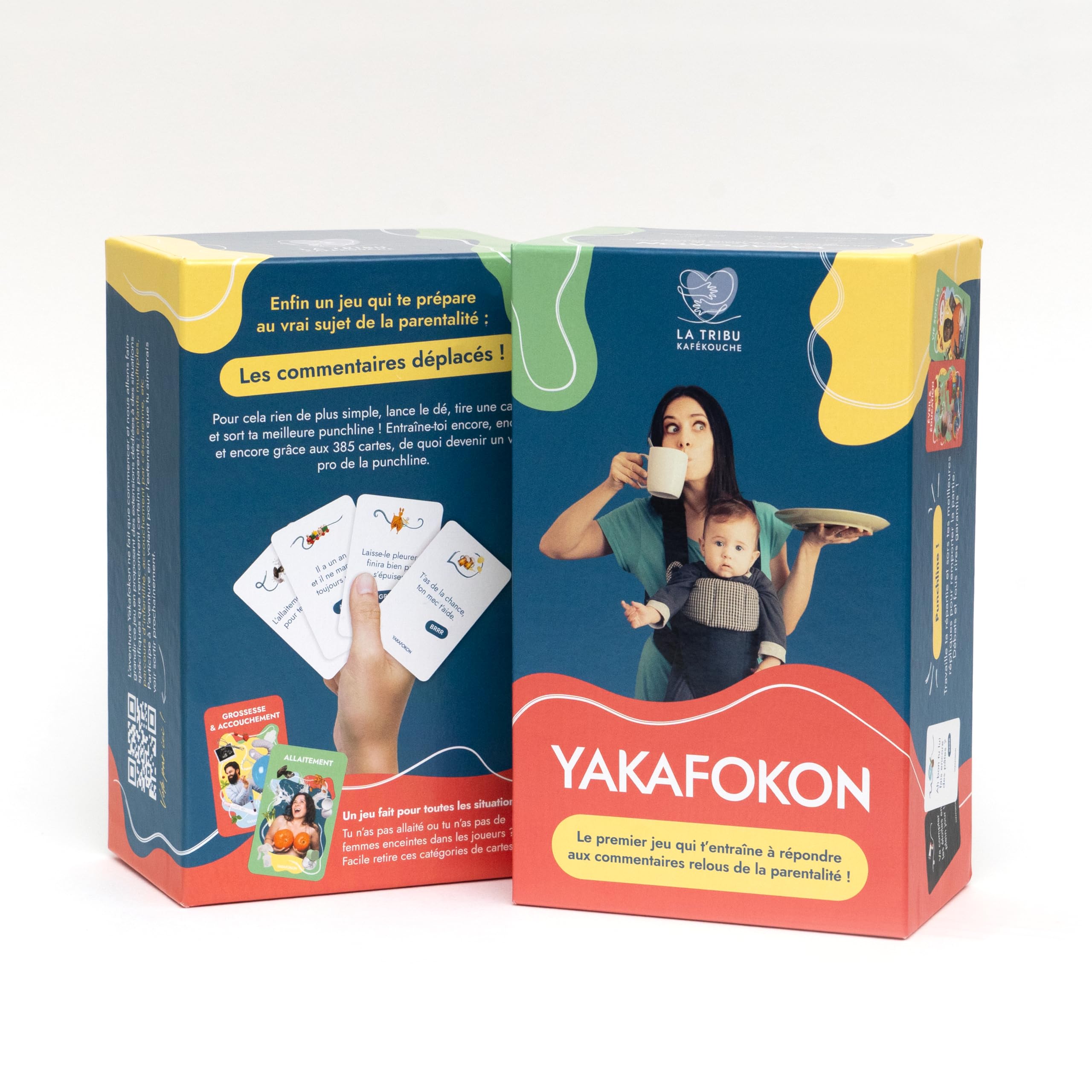 YAKAFOKON - Gioco da tavolo per adulti futuri e giovani genitori, regalo per coppie, giovani genitori, baby shower – giochi di carte genitoriali – giochi da tavolo per adulti, gioco di