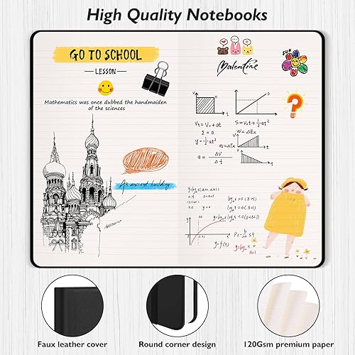 Miniatura 2 de Huhuhero Lind - Diarios para escribir, cuadernos de papel grueso de alta calidad de 4.23 ozm de tapa dura para trabajo, negocios, toma de notas,