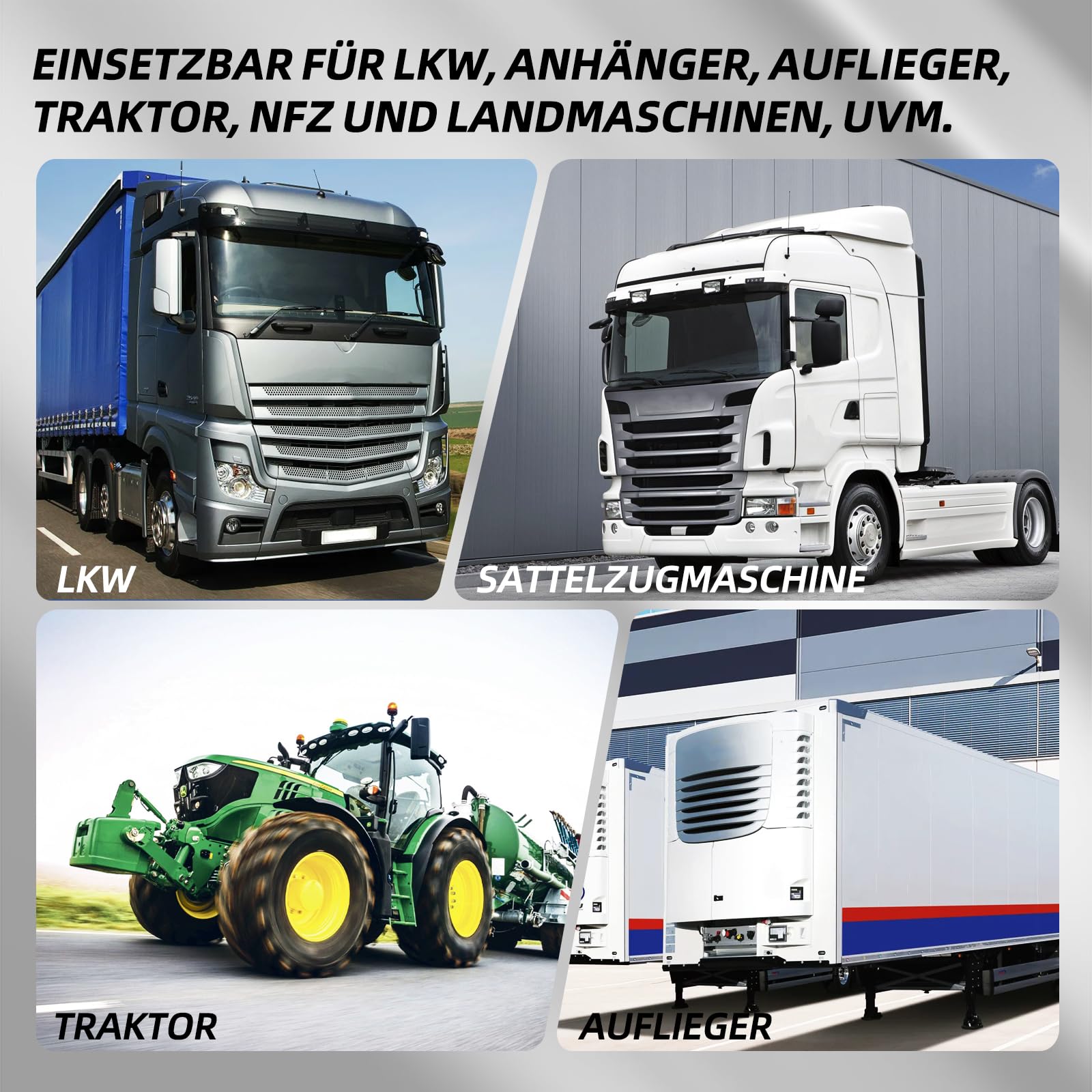 24V Kabeltrommel, 15-polig, 3,8 m, für Schwerlast-LKW-Anhänger, Nutzfahrzeuge, Sattelauflieger, anhängerspezifisches 15-poliges Adapterkabel