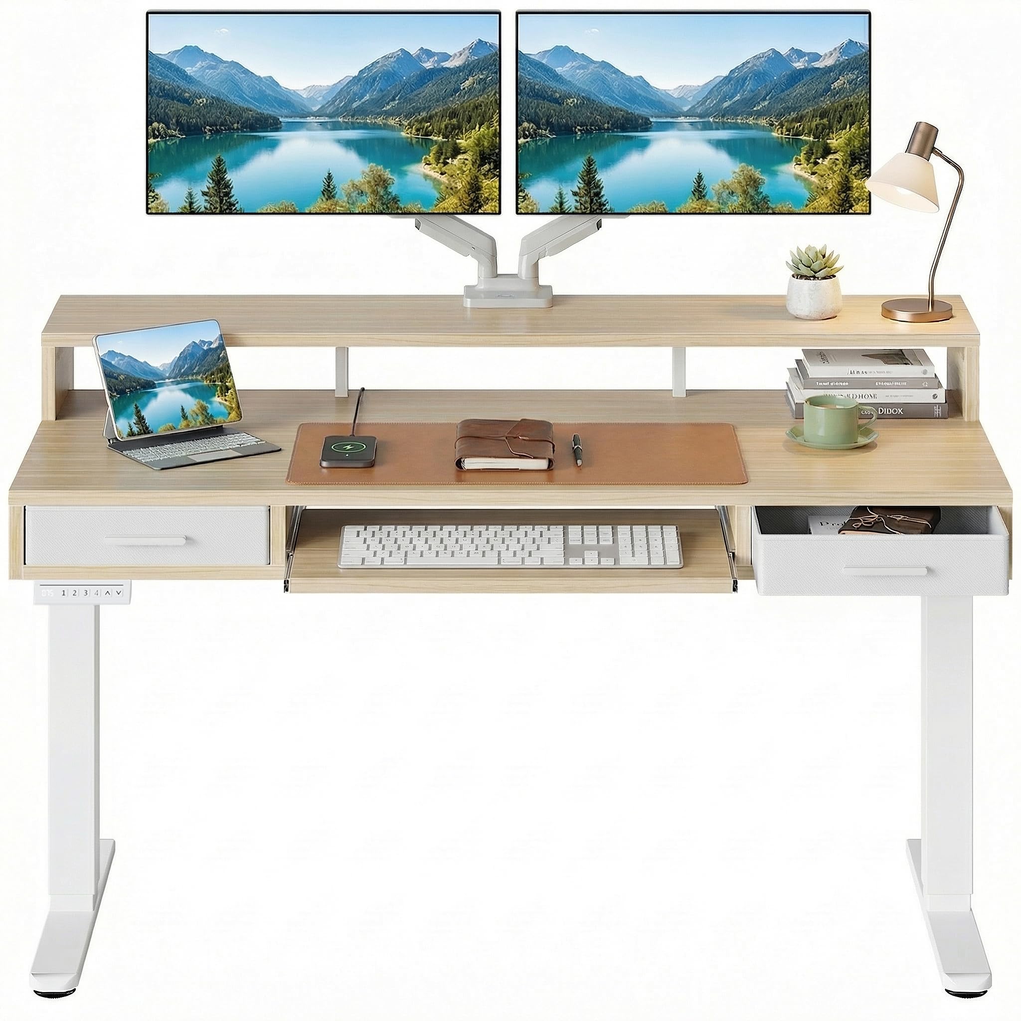 HUANUO 55″ x 26″ Electric Standing Desk