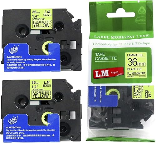 Miniatura 7 de LMe161 - Cinta de etiquetas transparente con impresión negra de 1.5 pulgadas, compatible con Brother TZe-161 P-Touch Cinta de repuesto laminada de