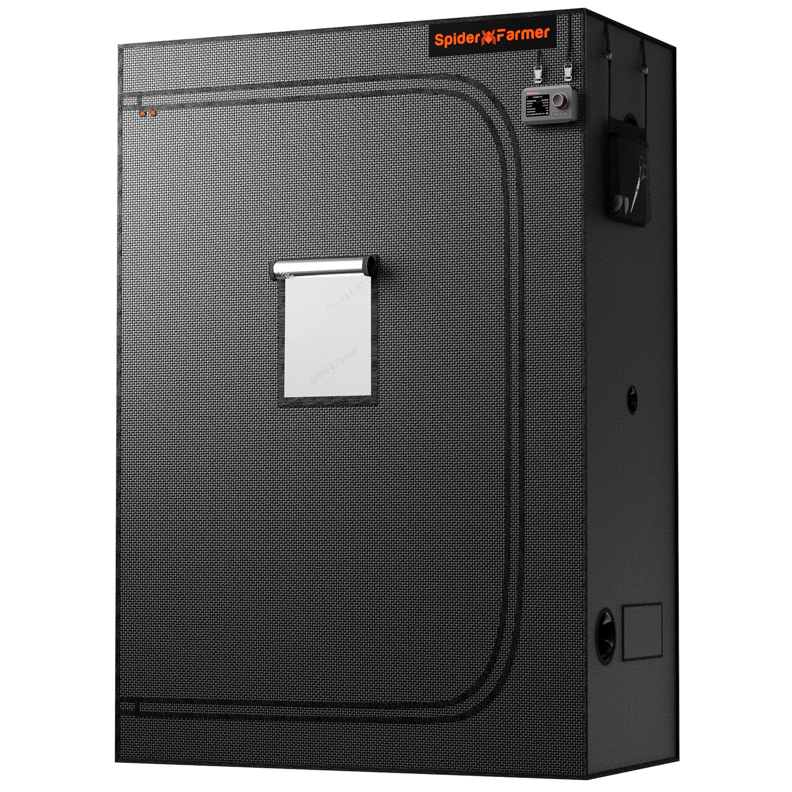Spider Farmer 4.6x2.3 Grow Tent, 55"x28"x80", with Hook for Controller, Enlarged View Window, Removable Floor Tray, 1680D Thicken Mylar Canvas for Indoor Hydroponic Growing SF2000, SE4500, G4500