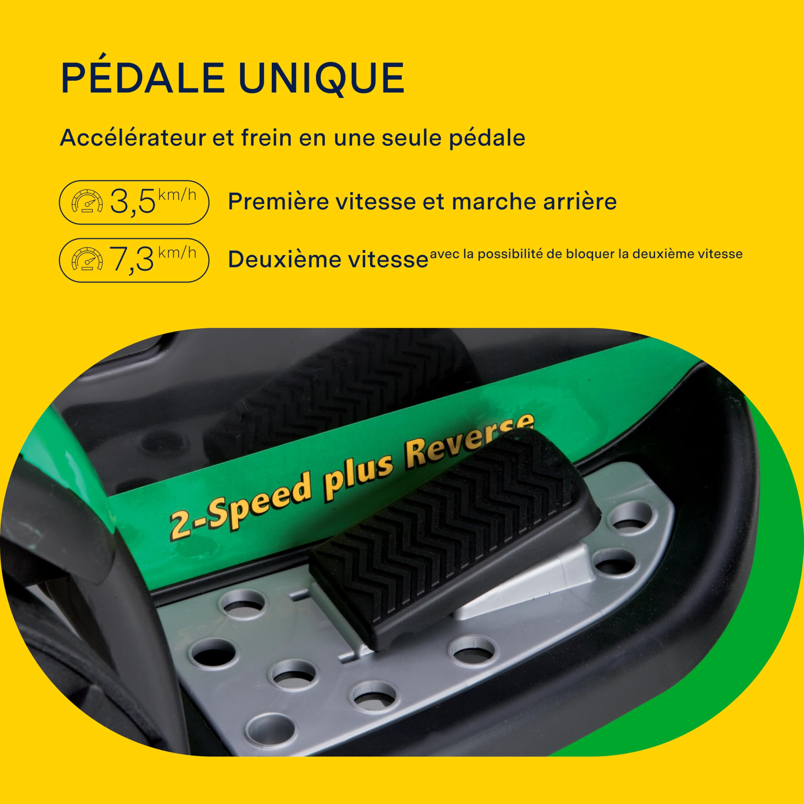 Peg Perego- John Deere Loader Tracteur avec Pelleteuse, OR0068, Vert-Jaune