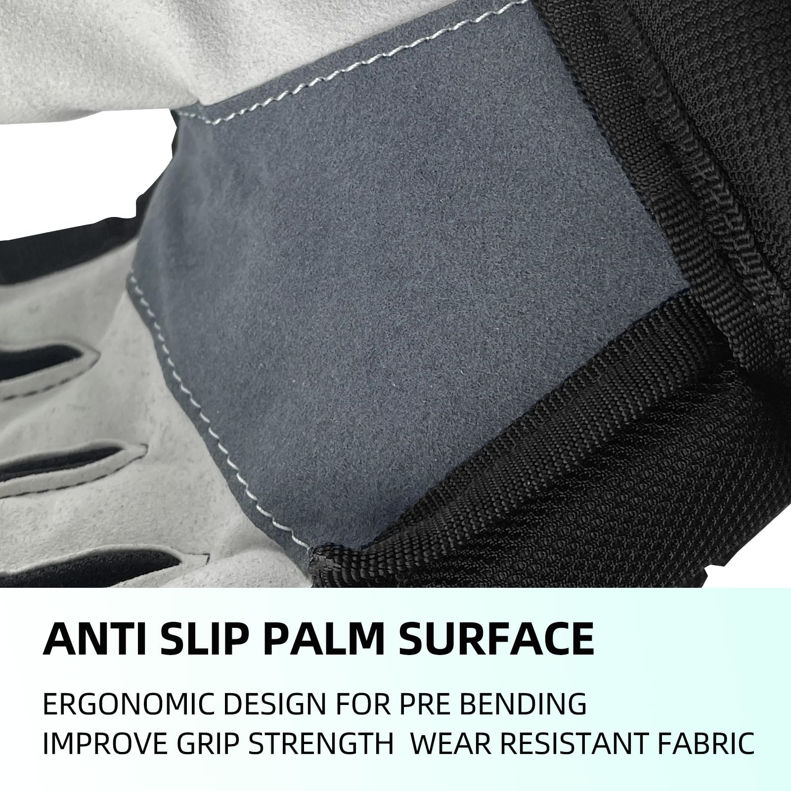 VPRO Guanti da hockey su ghiaccio, neri con accenti bianchi, guscio in nylon con schiuma ammortizzante e fodera che assorbe il sudore