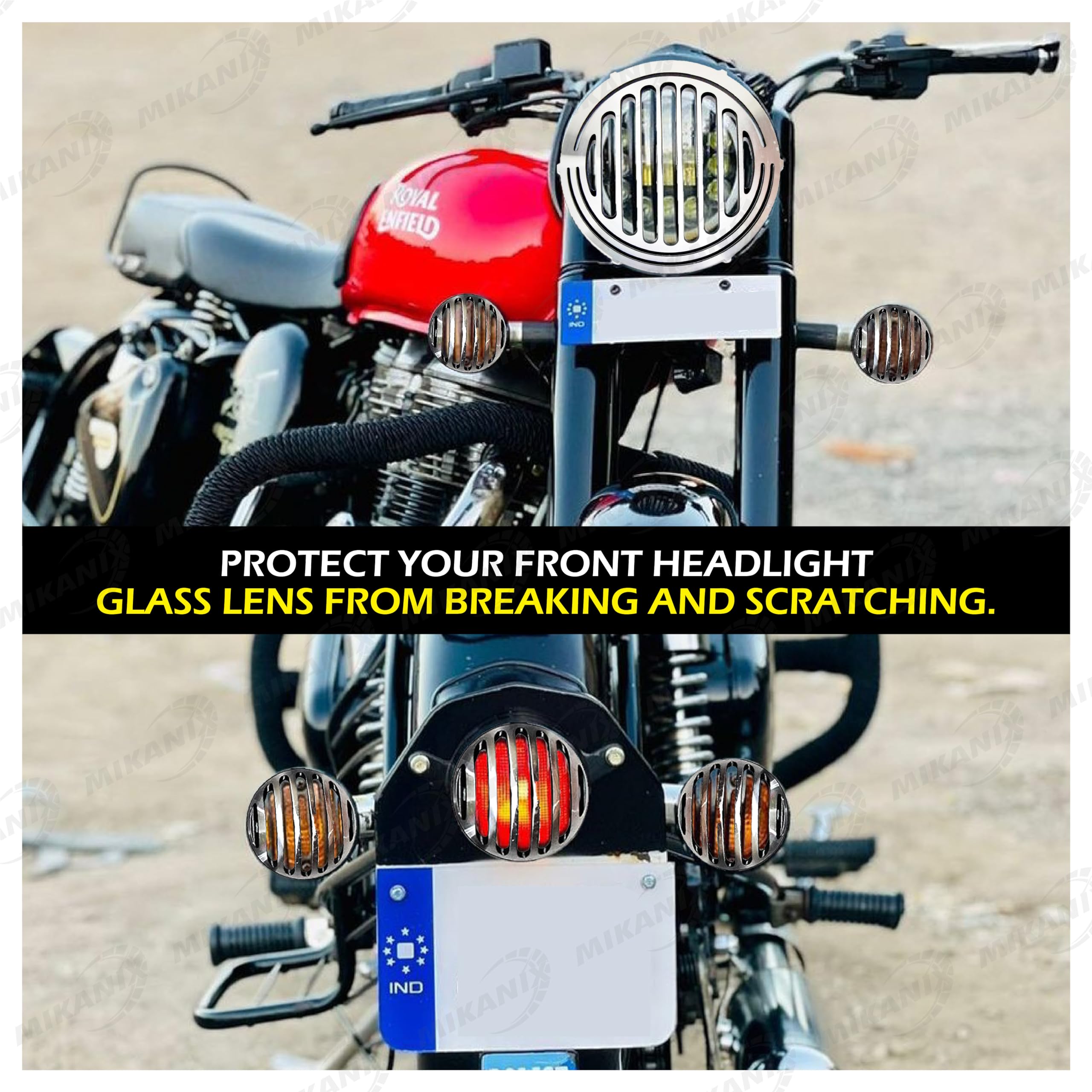 royal enfield classic 350 headlight guard