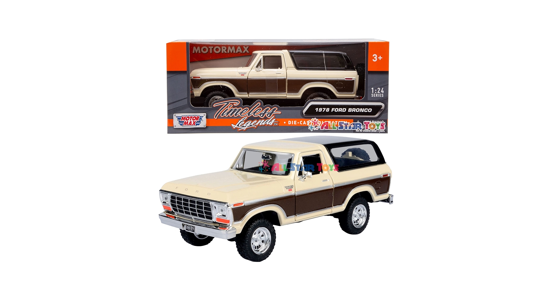 モーターマックス 1/24 1978 フォードブロンコ BEIGE/BROWN 81cQAeesiQL.jpg_BO30,255,255,