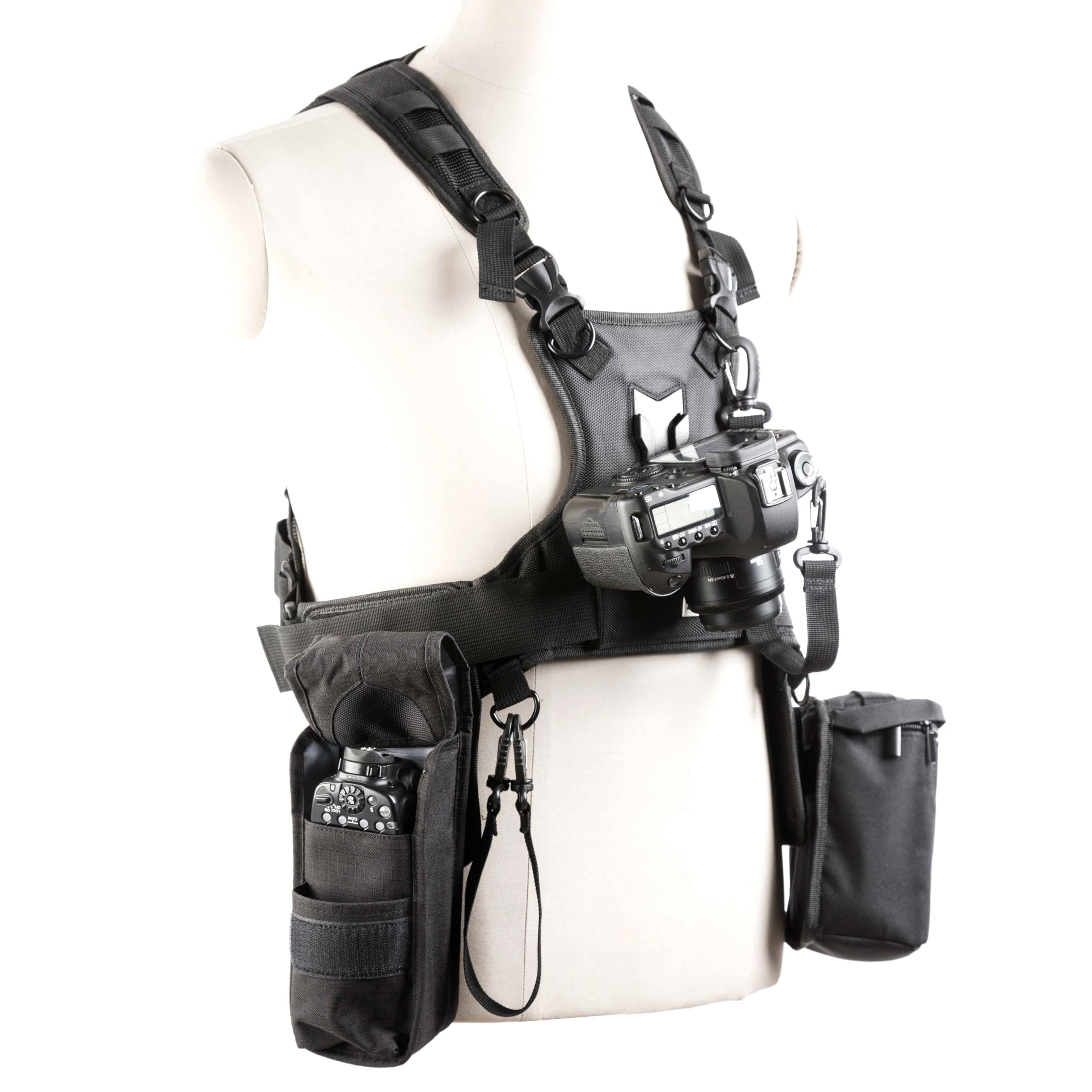 SevenOak Correa para cámara SK-MSP07 con dos soportes laterales para cámaras réflex digitales Canon 6D, 600D, 5D2, 5D3, Nikon D90, Sony A7S, Panasonic DSLR – Ideal para escalada, bodas y viajes