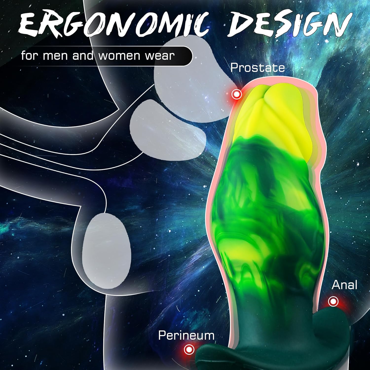 6.5" Vibrating Butt Plug Large Buttplug, Vibrating Anal Plug Prostate Massage Anal Vibrator Dilator for Training & Stretching, Silicone Prostate Dildo with Safe T-Base, Adult Sex Toys for Men Women
