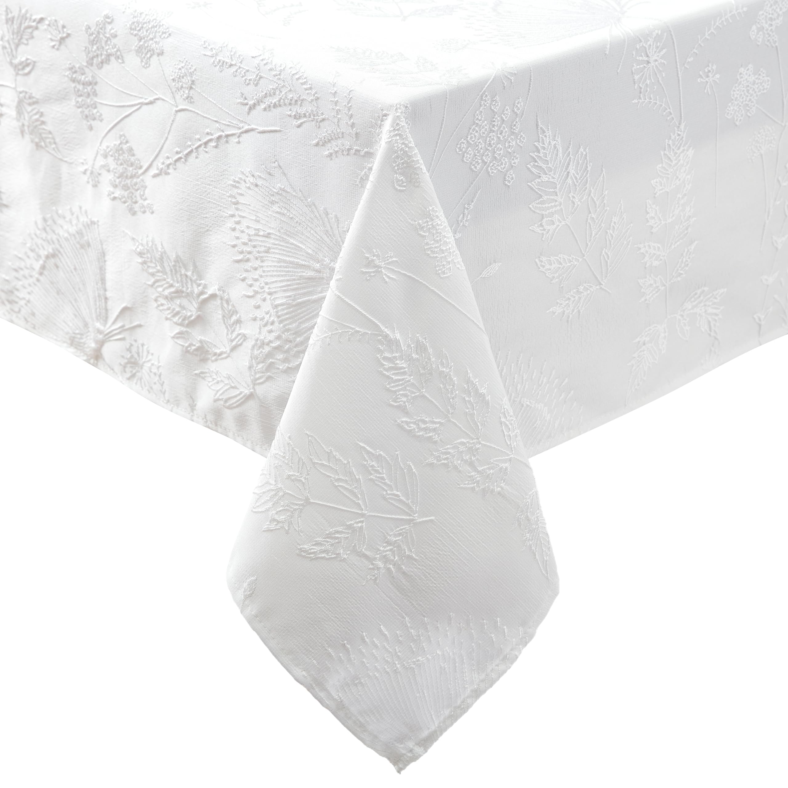 Amazon.co.jp: Laura Ashley テーブルクロス 隆起織り 刺繍ジャカード