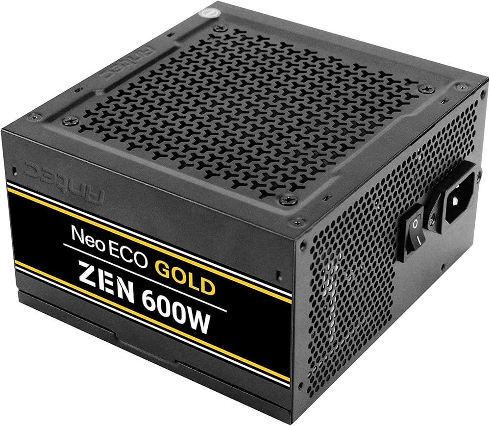 Antec NeoECO Gold Zen, 80+ Gold Certified 600W ATX Power Supply - View 1
