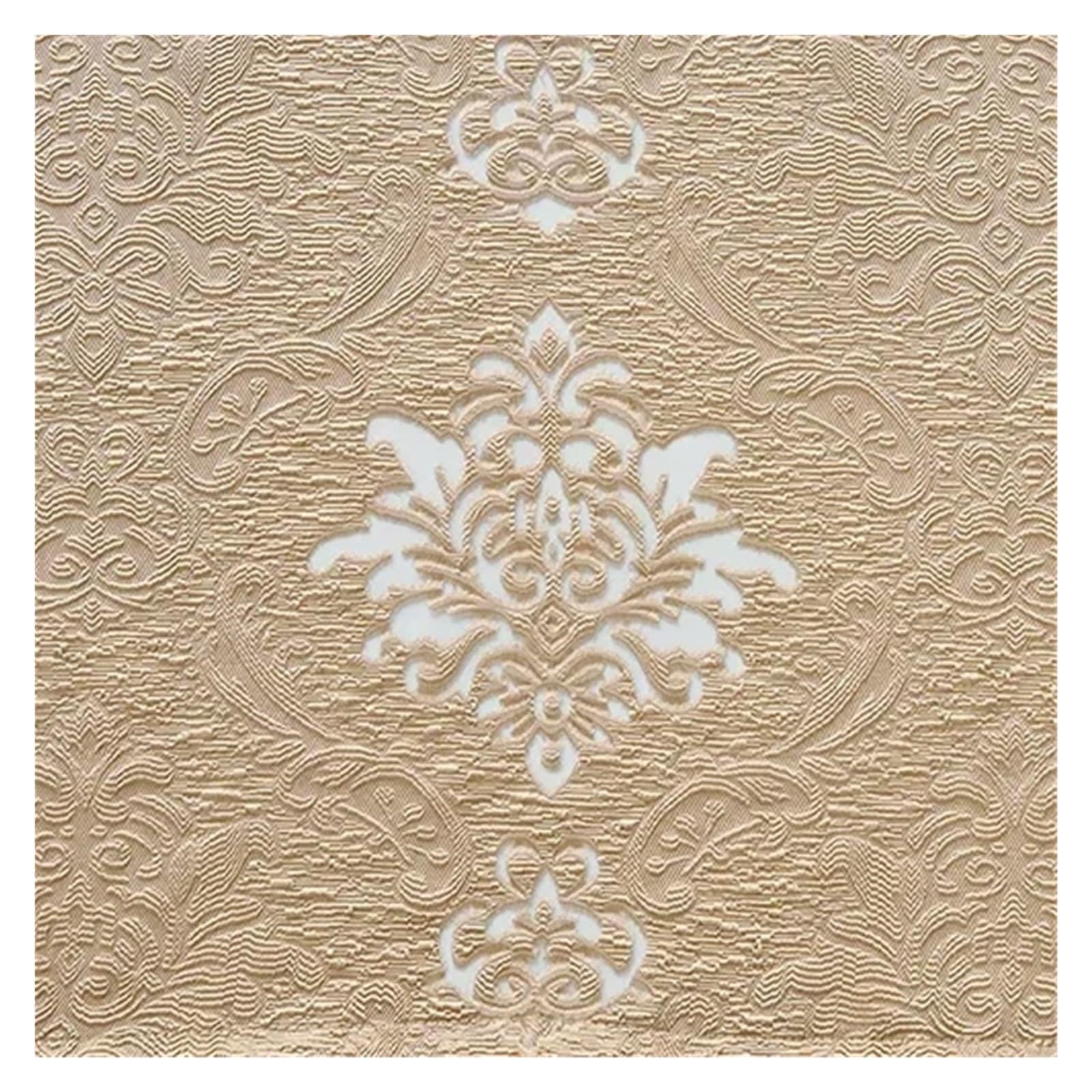 DHYUACN Living Room Curtains 1PC Jacquard Curtains for Living Room Elegant Hollow Out Tulle Retro Gauze Window Drapes Cream style Home Decor(Brown,W132xH213CM)