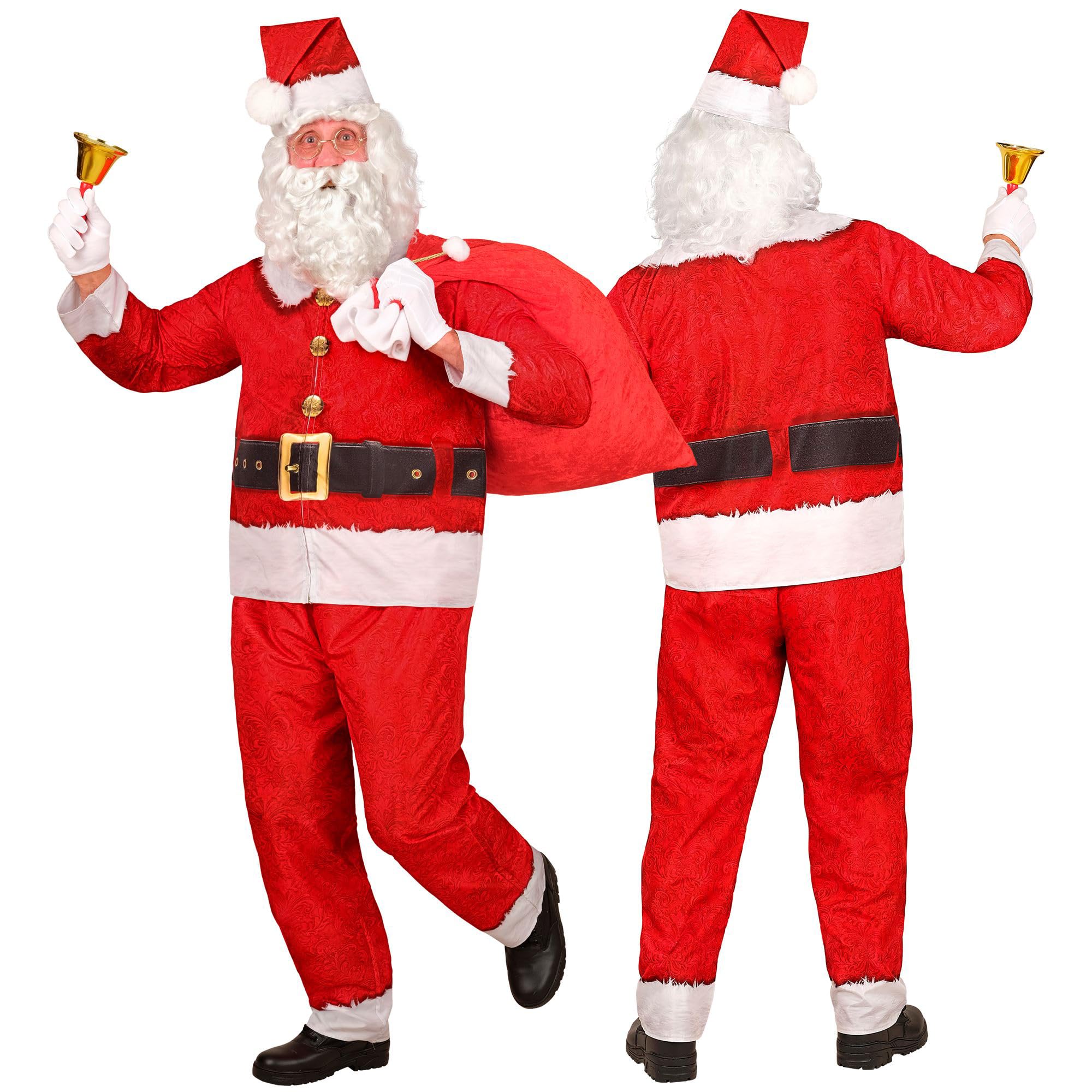 W WIDMANN MILANO Party Fashion 15852 Weihnachtsmann Fast Costume Santa Claus, red, M