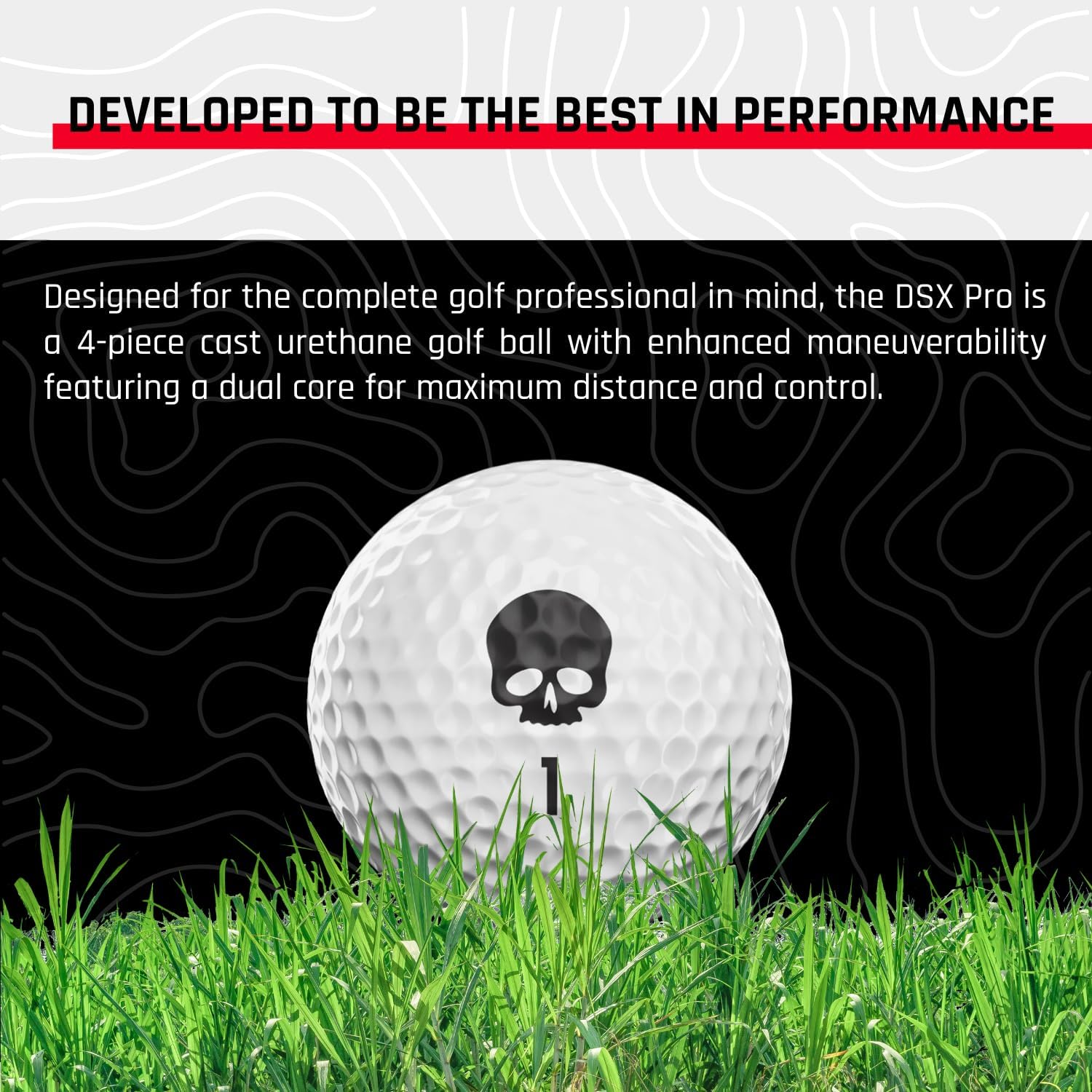 Deadspin Golf Premium Golf Balls with DeadSoft Core & Dimple Pattern Max Distance & Control