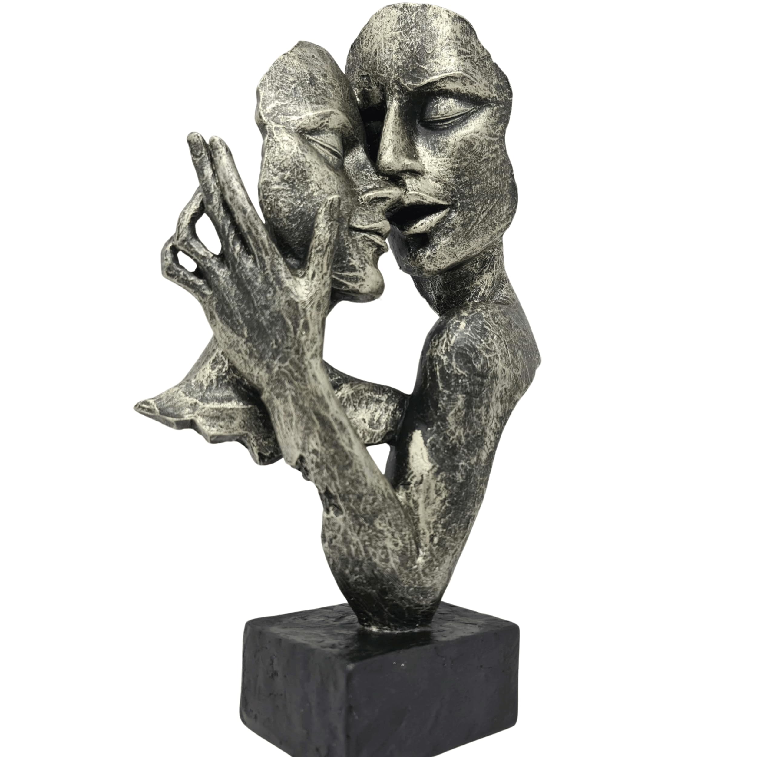 Lifestyle & More Buste déco Exclusif Sculpture Couple d'amoureux en Pierre reconstituée Couleurs Antiques Hauteur 32 cm