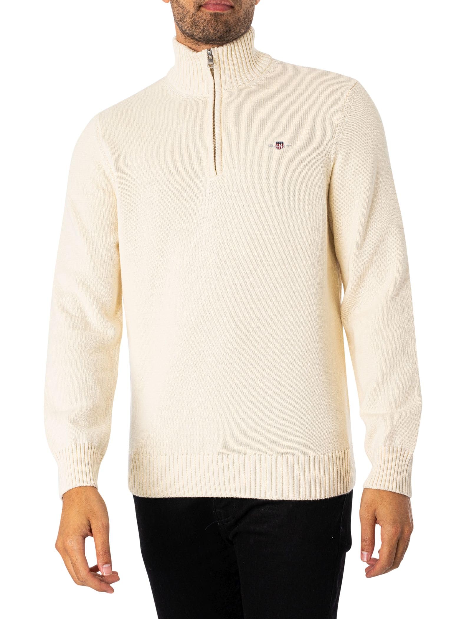 Gant Herren Casual Cotton Halfzip Pullover (1er Pack)