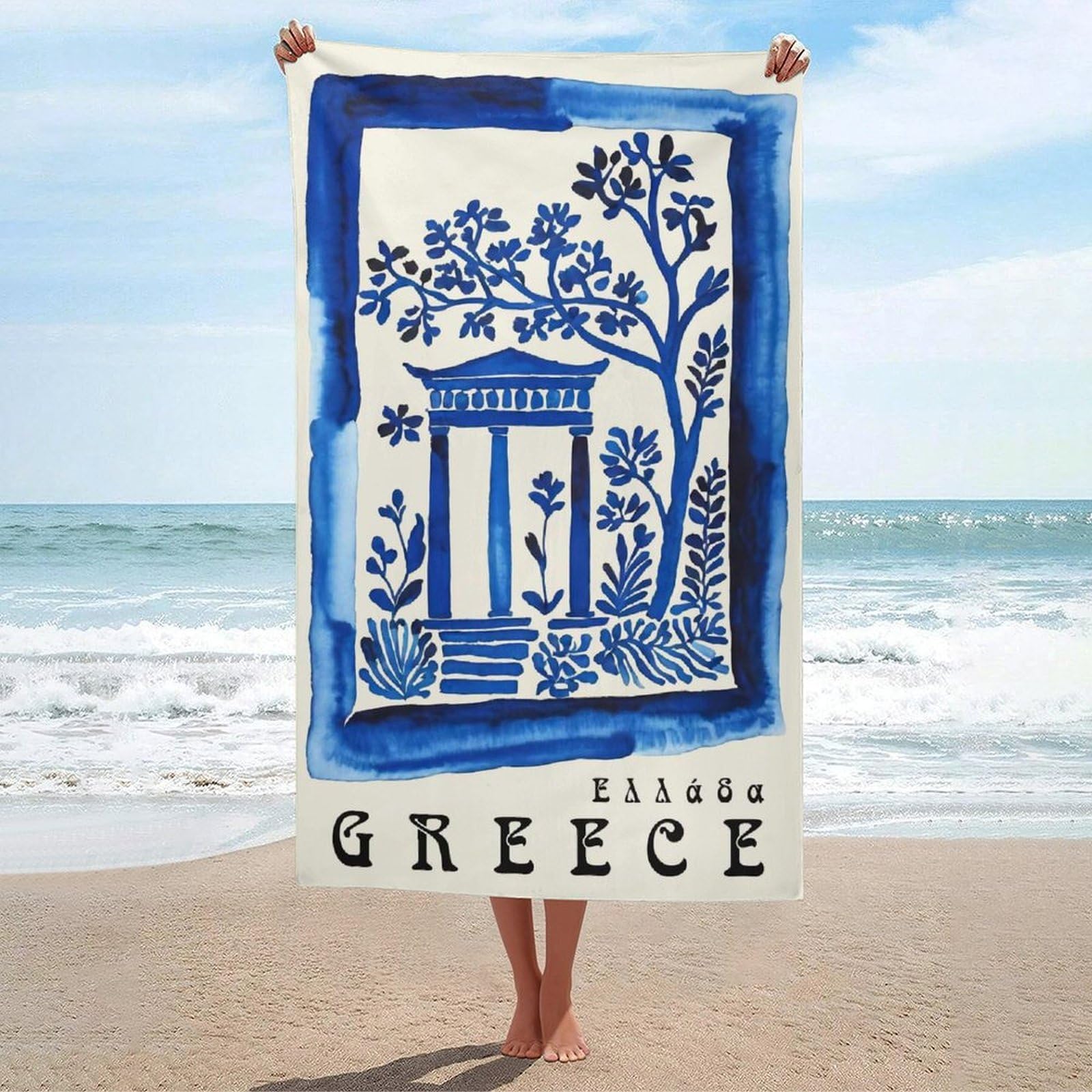 Serviette de plage anti odeur et compacte pour le sport en plein air