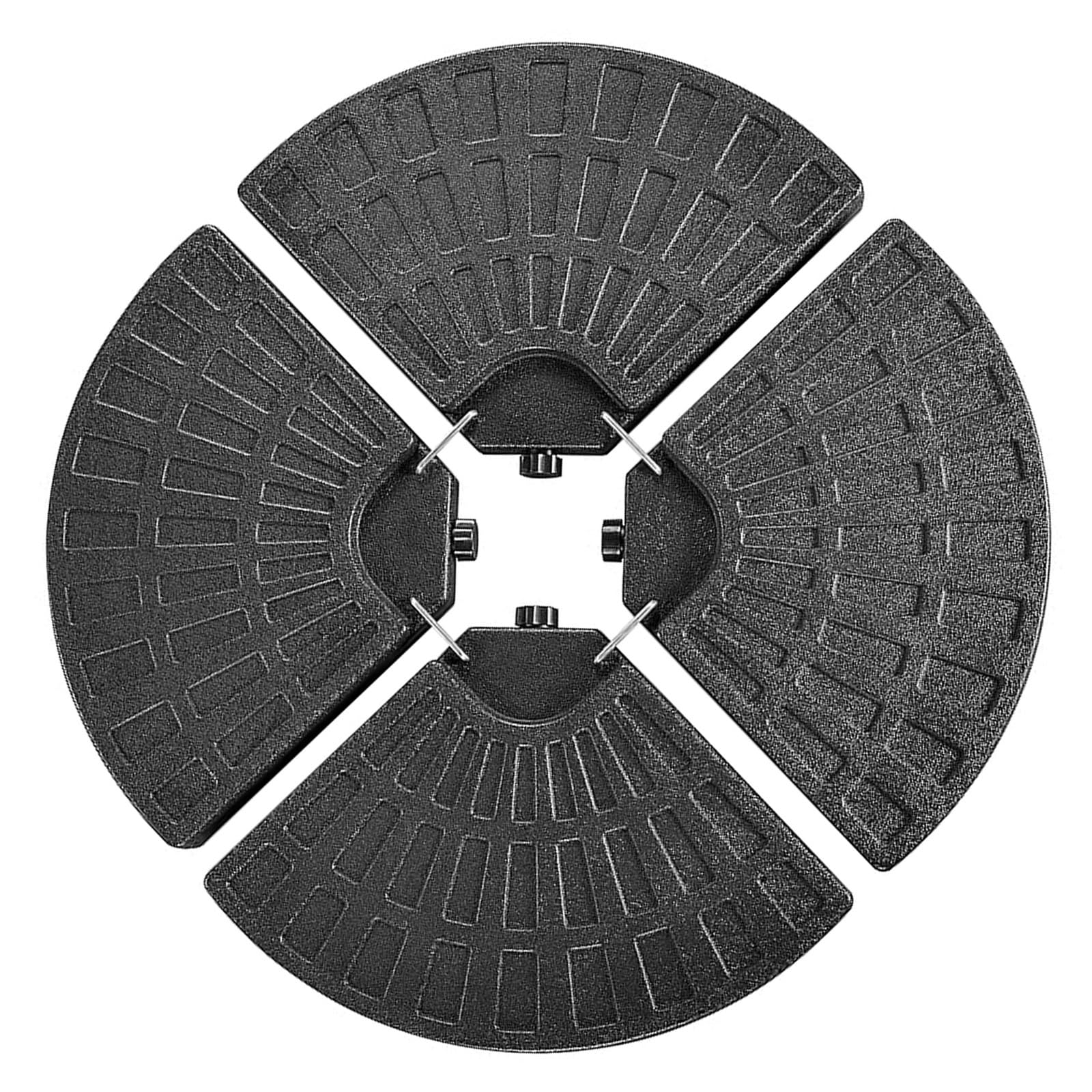 Questo Supporto per contrappeso per ombrellone, Base per ombrellone, 4 basi per ombrellone a Forma di ventaglio,
