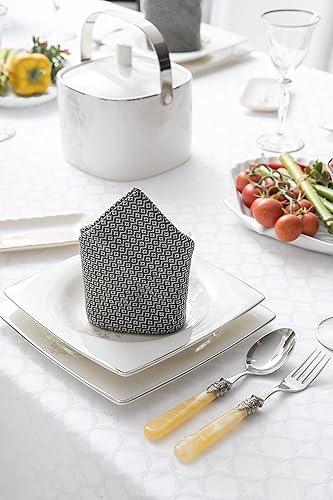 Miniatura 4 de Smyrna Turkish Cotton Juego de 6 servilletas de tela originales, 18 x 18 pulgadas, servilletas decorativas bohemias para mesa de comedor,