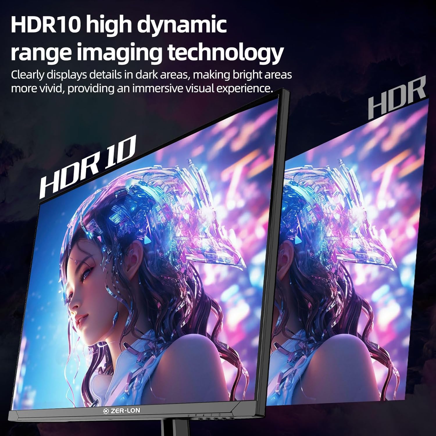 32 Inch 4K UHD (3840 x 2160) Computer Monitor, IPS 60Hz Ultra-Clear Screen, 100% sRGB, Eye Saver/Flicker Free Mode, FreeSync, Built-in Speaker, HDMI2.0 x2, DP1.4 x2 - Image 4